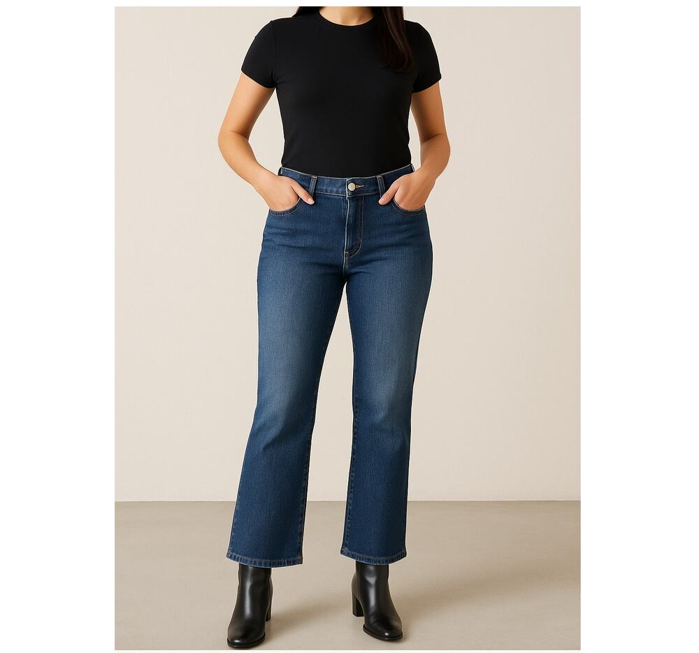 Lauren Jeans Co Ralph Lauren Bootcut Denim Jeans 6P Medium Wash